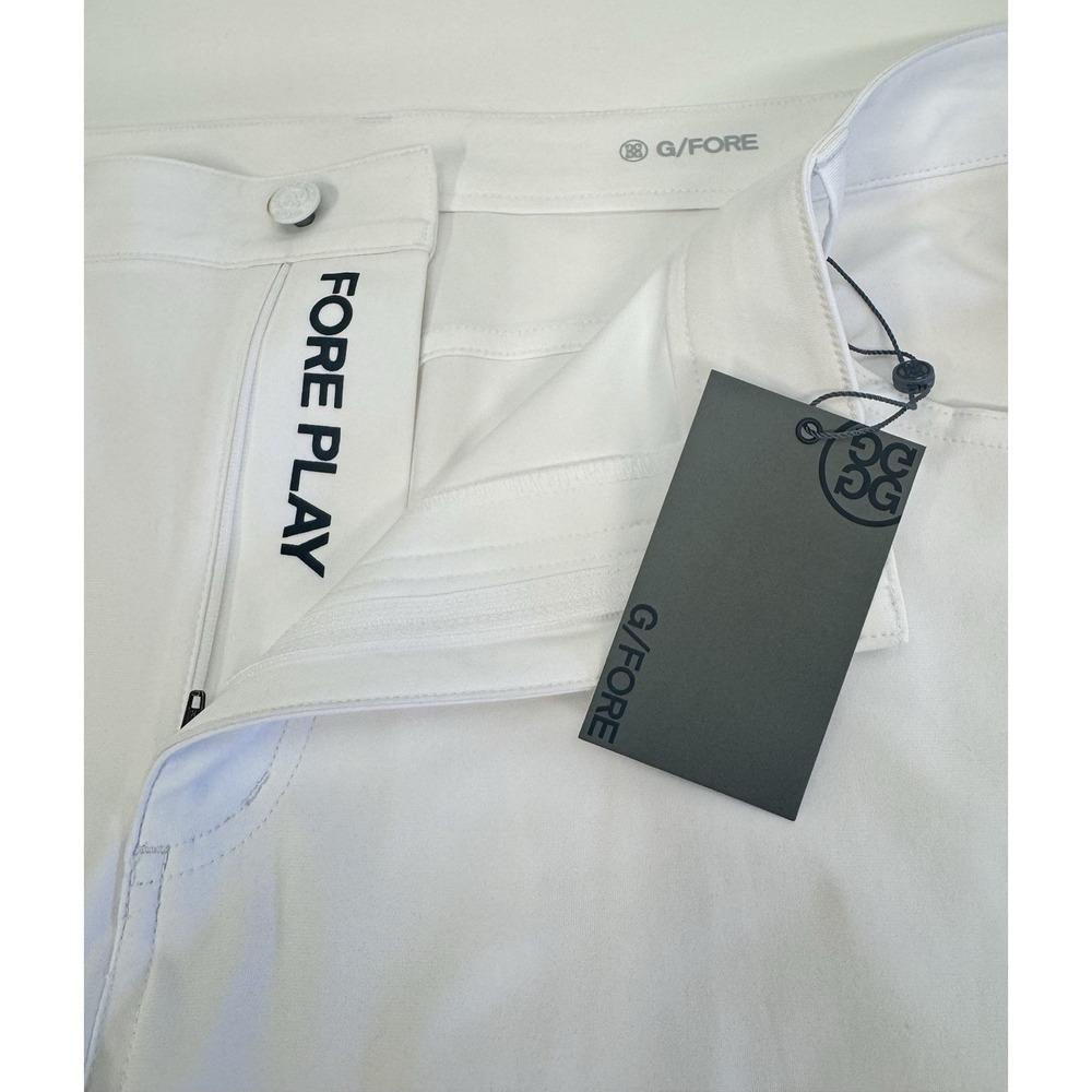 NWT G/Fore Tour Performance 5-Pocket‎ Golf Stretch Pants SNO White 38x32 $185